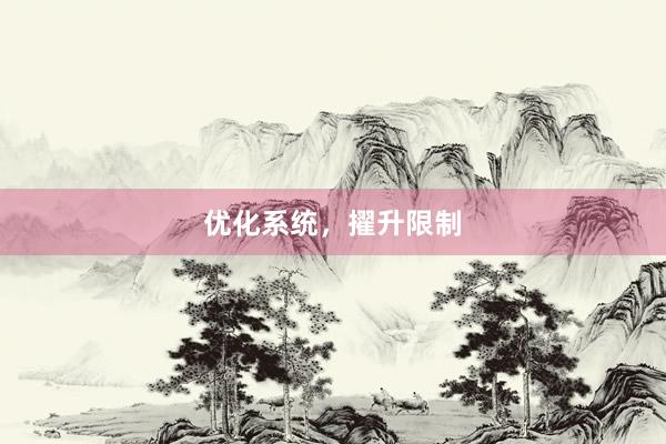 优化系统，擢升限制